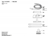 Bosch 0 603 269 042 PAS 900 All Purpose Vacuum Cleane 240 V / GB Spare Parts PAS900